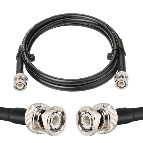 Vista 20 de MOOKEERF RG8X - Cable coaxial BNC macho a BNC macho de 1 pie, 2 piezas, 50 ohmios, pérdida ultra baja para antena, radio RF, módem, osciloscopio