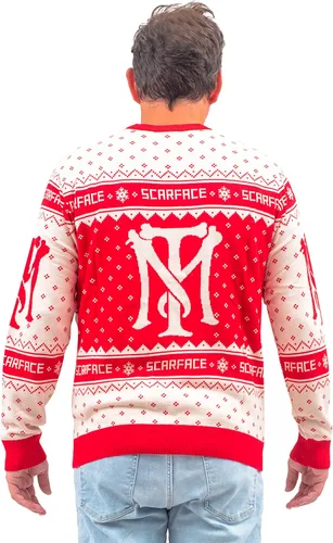 Vista 3 de Scarface The World is Yours Tony Montana Ugly Christmas Sweater, Multi colorido
