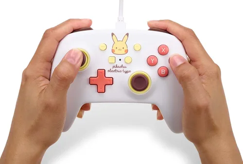 Vista 9 de PowerA Enhanced Wired Controller for Nintendo Switch - Pikachu Electric Type