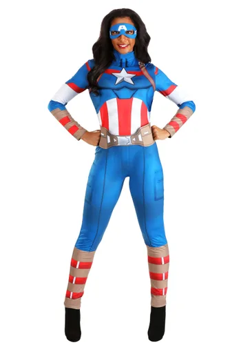 Vista 6 de Disfraz de Capitán América Marvel Avengers para Mujer Multicolor