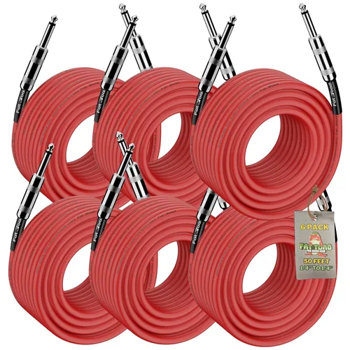 Vista 11 de Fat Toad Cable de altavoz macho de 50 pies y 1/4 pulgadas (serie Flexpro) – Cable DJ de audio de 12 AWG para equipo PA, AMP, grabación de estudio