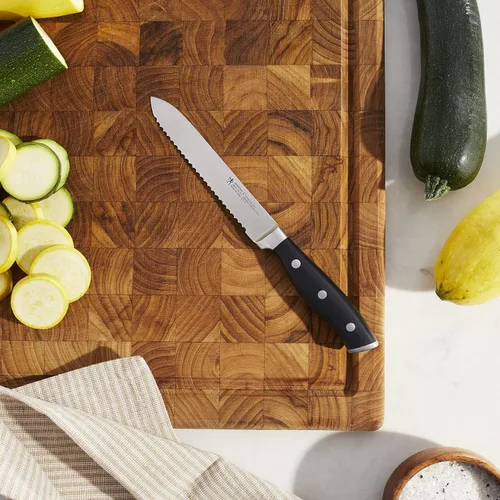 Vista 2 de HENCKELS - Cuchillo de utilidad dentado de 5 pulgadas, cuchillo de tomate, diseño alemán informado por más de 100 años de maestría