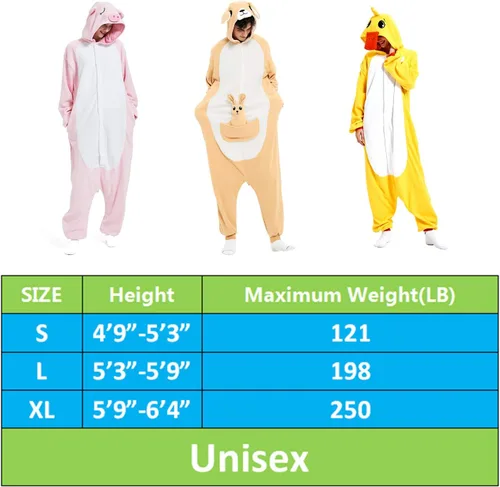 Vista 5 de III HHONS Onesies - Pijama de animales para mujereshombres, disfraz de adulto, Halloween, cosplay, ropa de dormir de Navidad para adolescentes