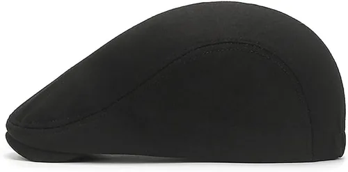 Vista 4 de XYIYI Hombres Newsboy Cap Algodón Boina Sombrero Flat Ivy Gatsby Driving Cabbie Cap