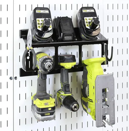 Vista 3 de Wall Control Soporte de taladro Estante de almacenamiento de herramientas eléctricas - Taladro de impacto compacto Batería Herramienta Eléctrica
