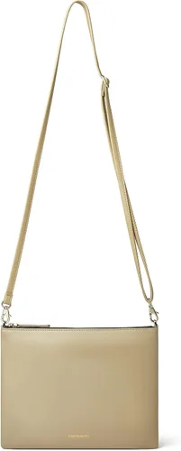 Vista 7 de DORIS&JACKY Bolso de mano de piel de cordero para mujer, grande, suave, con correa
