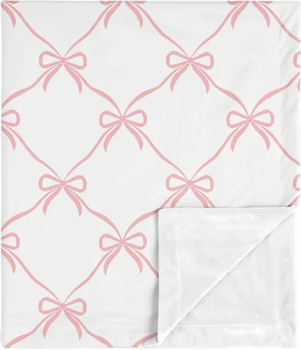 Vista 13 de Sweet Jojo Designs Manta suave para bebé (rosa/gris bohemio floral) para niñas, bebés, recién nacidos, niños pequeños, 30 x 36 pulgadas, manta