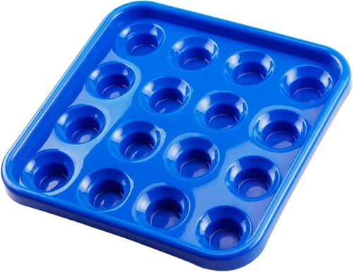 Vista 7 de Bandeja de bola de billar estándar para 16 bolas, bandeja de transporte de bolas de plástico negro de 2 1/4 pulgadas para mesa de billar