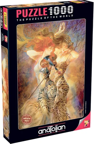 Vista 6 de Anatolian Puzzle - Mujer encantadora, rompecabezas de 1000 piezas, 1087, marrón/A (ANA1087)