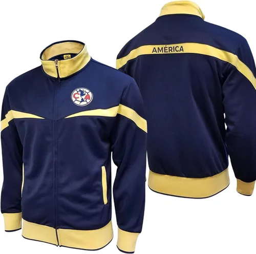 Vista 3 de Icon Sports Chaqueta deportiva de fútbol con licencia oficial de Club America, unisex para adultos