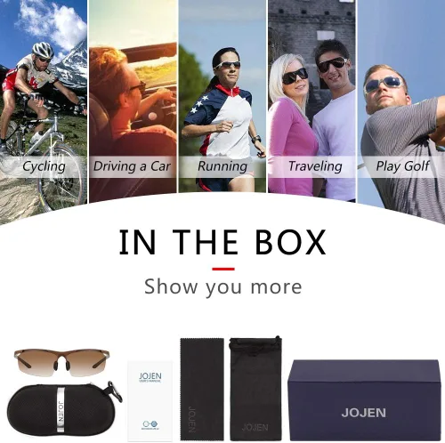 Vista 7 de Polarized Sports Sunglasses for Women Men Running Golf Fishing Cycling Driving 100% UV Protection Sun Glasses JE001