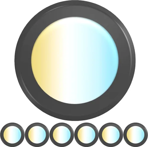Vista 12 de Discos de luz LED descendente de 5/6 pulgadas, 15 W 4 unidades, multicolor