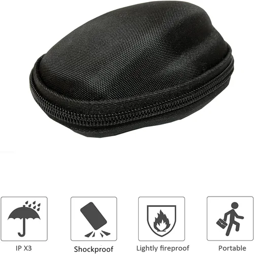 Vista 5 de CANTOO Funda rígida de viaje para mouse Logitech MX Master 3 / 3S / 2S / Advanced, mouse inalámbrico, bolsa de almacenamiento protectora