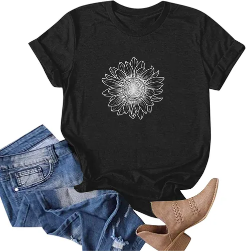Vista 20 de Camiseta con estampado de animales para mujer, camiseta de libélula divertida, linda camiseta de manga corta, blusa de primavera 2023, camisas