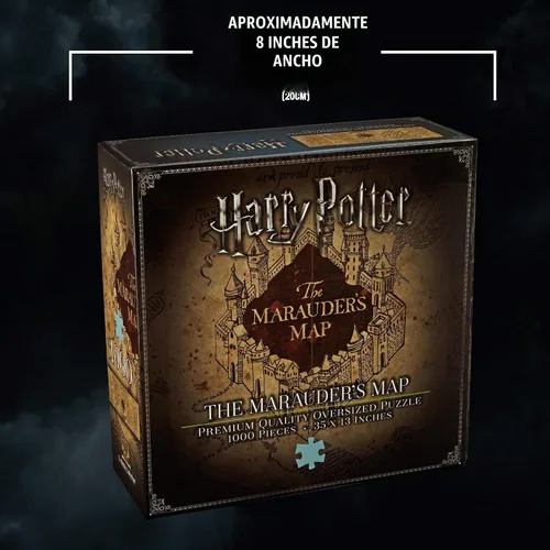 Vista 3 de The Noble Collection Rompecabezas del mapa del merodeador de Harry Potter
