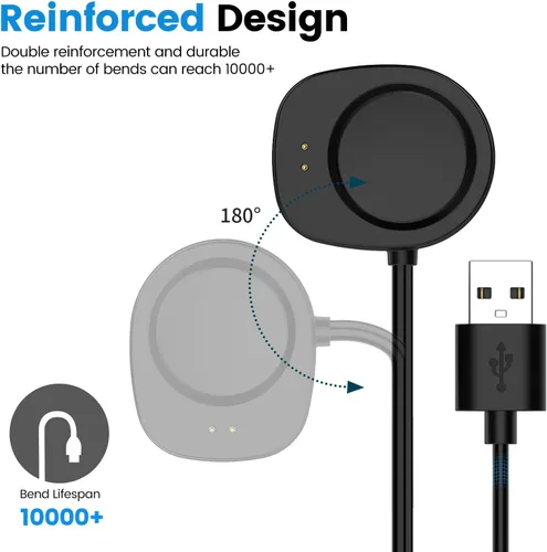 Vista 6 de Cargador de repuesto diseñado para Amazfit T-Rex 3, 3 Pro Charger, para Amazfit Bip Max/Active Max/Cheetah 2 Pro/T-Rex Ultra 2/Balance 2