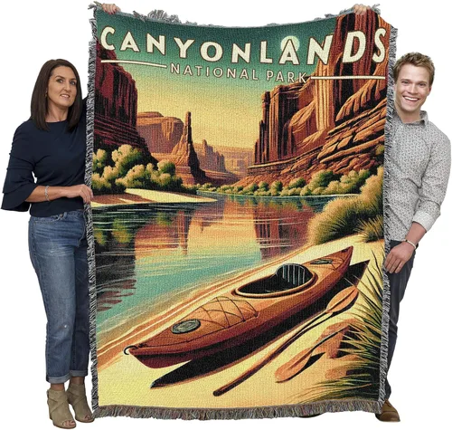 Vista 26 de Pure Country Weavers Manta del Parque Nacional Acadia, manta de tapiz de algodón para regalo, fabricada en los Estados Unidos, 72 x 54 pulgadas