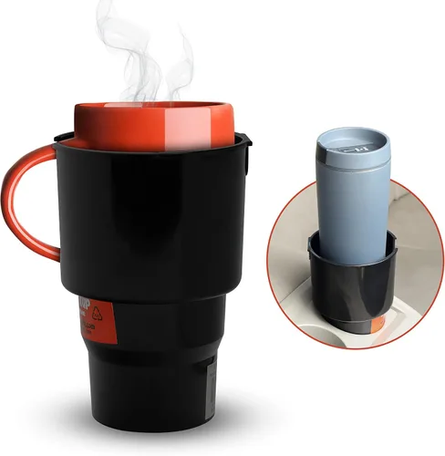 Vista 9 de Expansor de portavasos para automóvil, se adapta a botellas Hydro Flask de 32/40 onzas, Nalgene, Yeti y botellas grandes de hasta 3.8 pulgadas