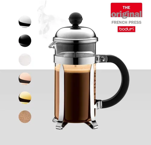 Vista 2 de BODUM Chambord - Cafetera de 3 tazas, color dorado, 0.35 litros/ 12oz