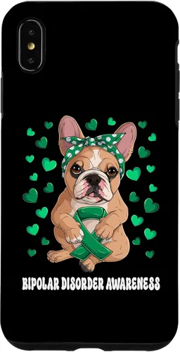 Vista 7 de Funda de concientización sobre el trastorno bipolar del guerrero superviviente de la cinta verde para iPhone 14