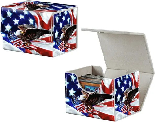Vista 24 de MTG Commander - Caja de cartas intercambiables, más de 100 tarjetas con funda con funda de piel sintética, caja de almacenamiento de tarjetas