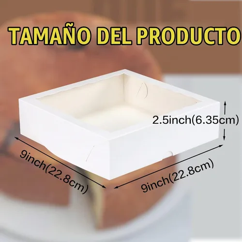 Vista 3 de RomanticBaking 14 cajas de panadería de 9 x 9 x 2.5 pulgadas con ventana para pastel, corazón quebradizo, fresas cubiertas de chocolate, galletas