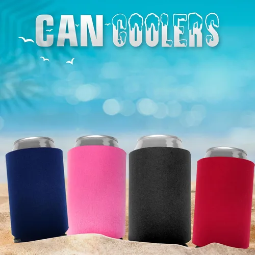 Vista 5 de Fundas para latas en blanco, soporte para refrigerador, decoración de fiesta de cumpleaños, accesorios de despedida de soltera, soporte