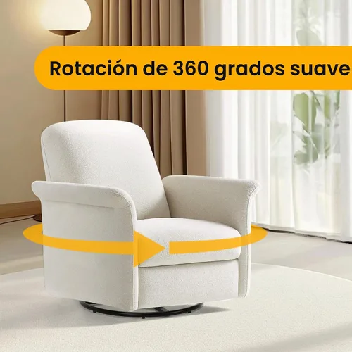 Vista 5 de Frassie Silla reclinable de 20 pulgadas con anillo giratorio de repuesto