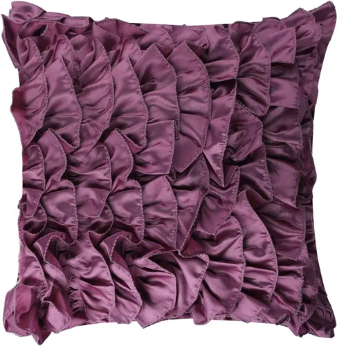 Vista 29 de Almohadas de diseñador, fundas rústicas con volados estilo vintage para almohadas.
