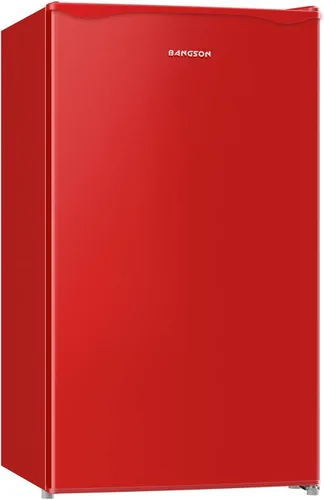 Vista 11 de BANGSON Mini refrigerador con congelador, 3.2 pies cúbicos, refrigerador pequeño de una sola puerta, eficiencia energética, bajo ruido, mini Negro