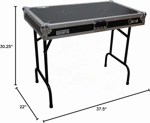 Vista 2 de Mesa de estación de trabajo DJ 36" pulgadas de ancho portátil 30" altura