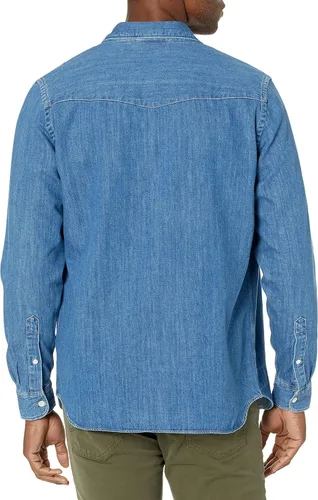Vista 2 de Lacoste Camisa de mezclilla de manga larga para hombre