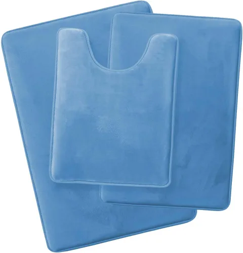 Vista 48 de Clara Clark Alfombra de Baño 24" x 17" - Alfombras de Baño, Tapete de Baño de Espuma Viscoelástica, Afelpado, Acogedor, Ultra Suave, Antideslizante