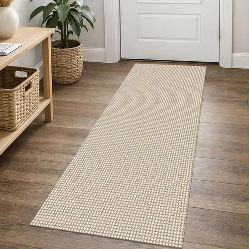 Vista 52 de EARTHALL Alfombra tejida de 2 x 3 pies, lavable para entrada, alfombra trenzada antideslizante, alfombra para puerta interior y exterior, alfombra