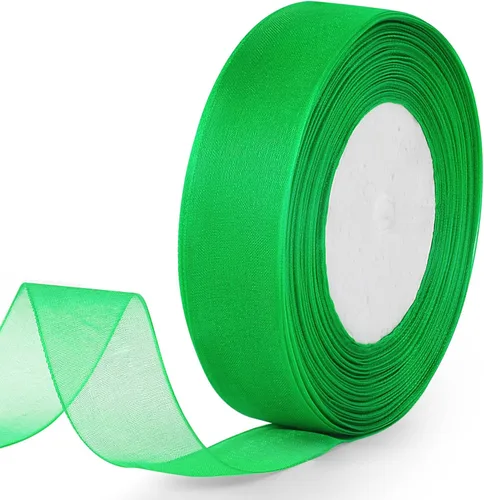 Vista 19 de Cinta de purpurina dorada de 1 pulgada x 25 yardas, cinta de tela metálica brillante para manualidades, envoltura de regalos, bodas, decoración