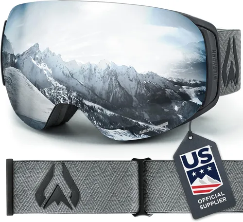 Vista 23 de Wildhorn Roca - Gafas de esquí para hombres y mujeres con protección antiempañamiento/arañazos 100% UV - Lente magnética - Gafas de nieve