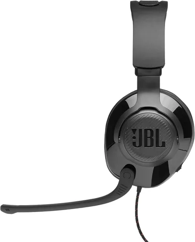 Vista 4 de JBL Quantum 200 - Wired Over-Ear Gaming Headset with Voice Focus Directional flip-up mic and Memory Foam Ear Cushions (Black) (Pack of 4)