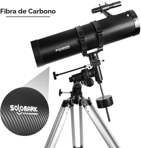 Vista 2 de Telescopio 130EQ Reflector Newtoniano para Adultos, Telescopios Profesionales para Astronomía, Incluye Lente Barlow 1.5X, Adaptador para Smartphone