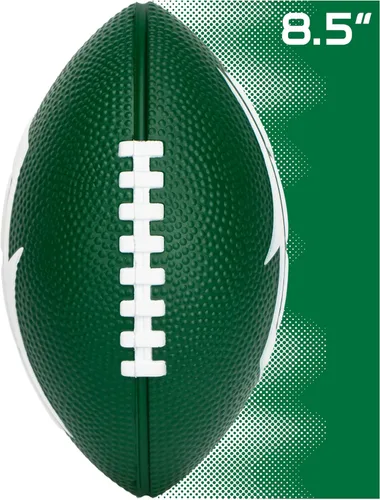 Vista 2 de Franklin Sports NFL - Fútbol americano de espuma para niños, pelota suave de tamaño junior de 8.5 pulgadas con logotipos 3D, perfecta para el día