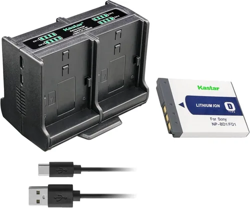 Vista 9 de Kastar Cargador de batería cuádruple compatible con cámaras Sony Cyber-Shot DSC-T90, Cyber-Shot DSC-T200, Cyber-Shot DSC-T300, Cyber-Shot DSC-T500