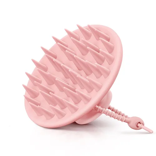 Vista 17 de HEETA Masajeador de Cuero Cabelludo para el Crecimiento del Cabello, Exfoliador de Cuero Cabelludo con Cerdas Suaves, Diseño de Silicona Integrado