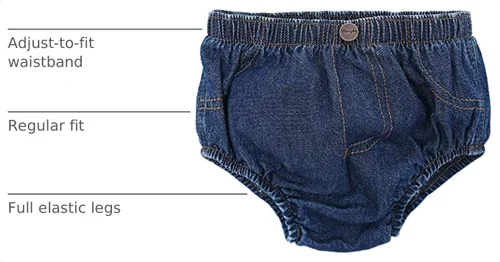 Vista 2 de Wrangler Jeans de tiro bajo para bebé Índigo (Washed Indigo)