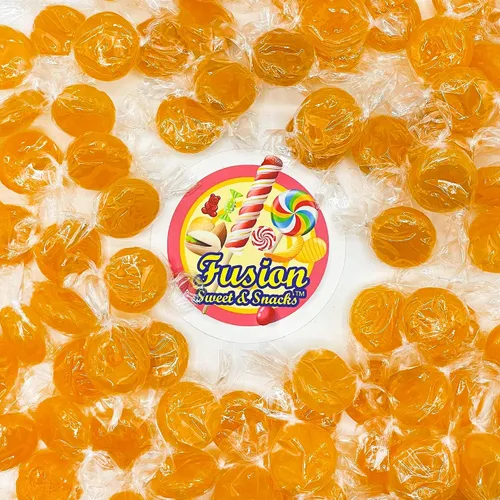 Vista 5 de Caramelos duros de caramelo, discos envueltos individualmente, 1 libra, paquete de 1