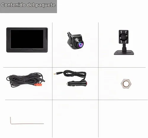Vista 8 de Cámara de respaldo para coche, sistema de monitor de visión trasera
