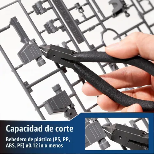 Vista 5 de Beaditive Cortador lateral puntiagudo para modelo de plástico, cortador de bebedero de plástico, Gunpla, modelo Gundam, construcción de modelos a