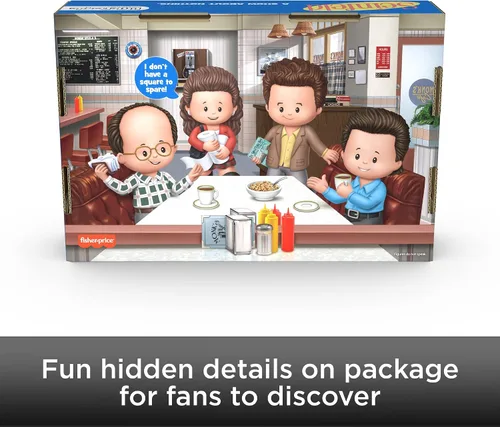 Vista 6 de Little People Collector Seinfeld TV Series Edición especial en caja de regalo para adultos y fanáticos, 4 figuras