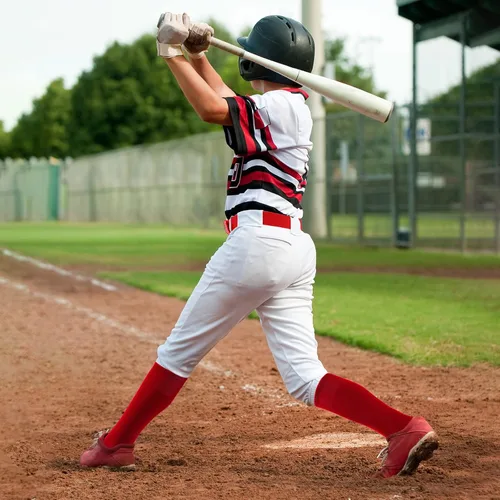 Vista 5 de Sureio Juego de 15 calcetines de béisbol y cinturón de verano para niños, 5 cinturones de béisbol y 10 pares de calcetines de sóftbol hasta