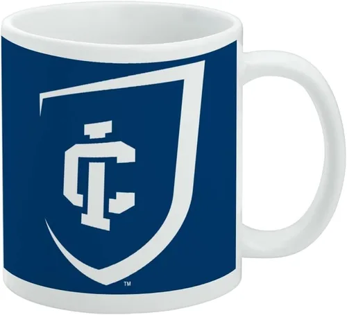Vista 177 de Taza de cerámica con el logotipo principal de la Universidad Rider, taza de regalo novedosa para café, té y bebidas calientes, 11oz, blanca