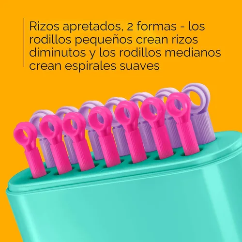 Vista 3 de Conair - Rodillos calientes de silicona para cabello largo, mediano y todo tipo de cabello - Rizador de cabello - Sin necesidad de clips