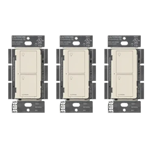 Vista 15 de Lutron Caseta - Interruptor de luz inteligente original (requiere Lutron Smart Hub), para el hogar, luces LED y ventiladores, 6 amperios, un solo